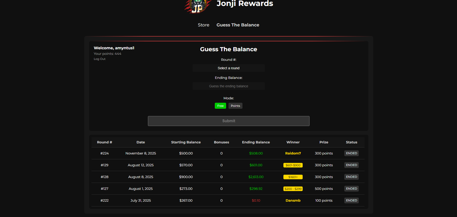 Jonji Guess The Balance Game